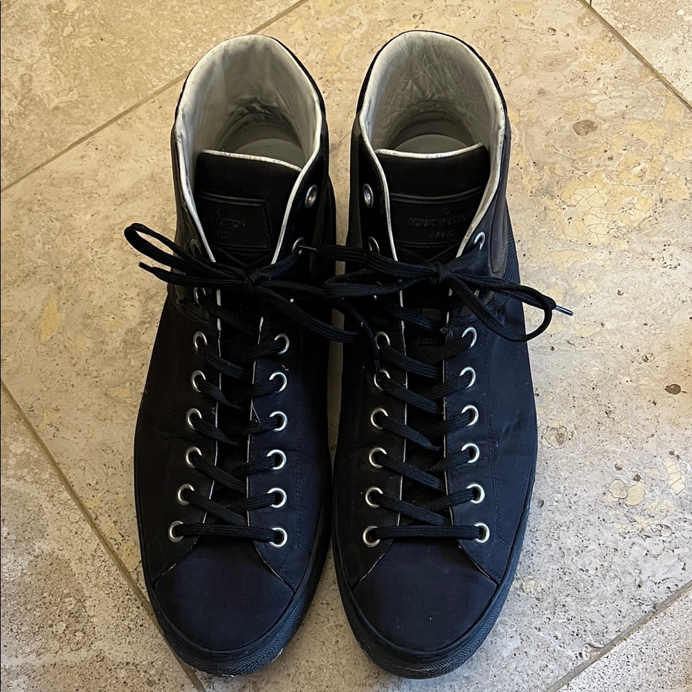 Louis Vuitton Black High-Top Sneakers